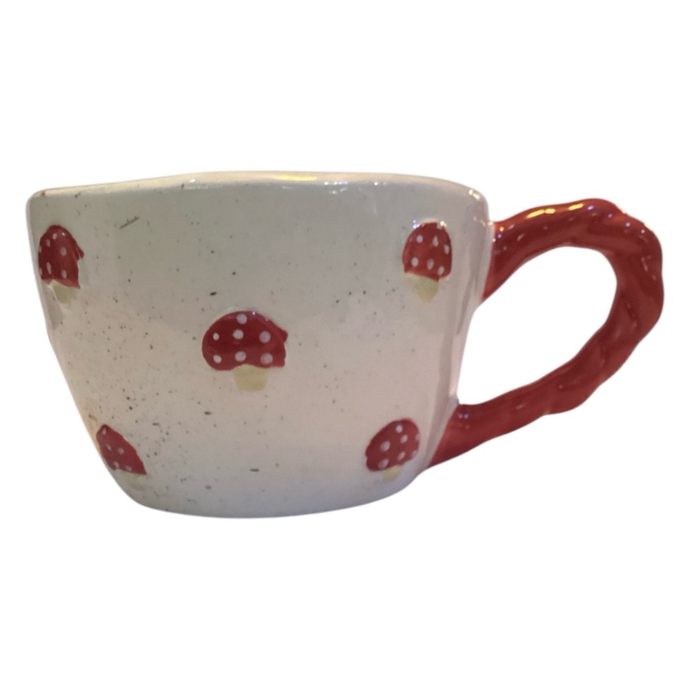 🍄 Sunday Morning Ceramics Mushroom Mug / Cup – Speckled Stoneware